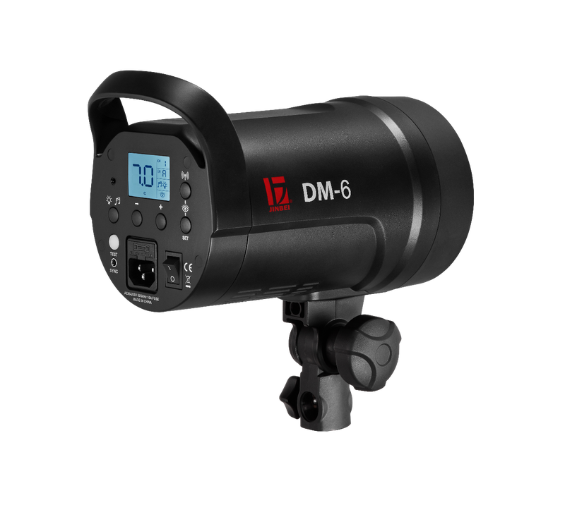 JINBEI DM6- 600w/DM4-400w PRO Dıgıtal LCD Ekran Kit 3 lü Paraflaş Set
