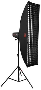 Jinbei - JINBEI EM-35x140cm Strip Softbox Petekli/Grids