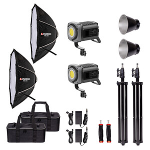 Kaiseberg - Kaiseberg KS-200B AIR Led KRL-120s Parabolik Softbox - Kit 2