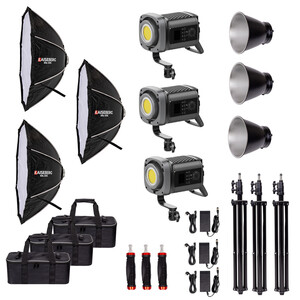 Kaiseberg - Kaiseberg KS-200B AIR Led KRL-120s Parabolik Softbox - Kit 3