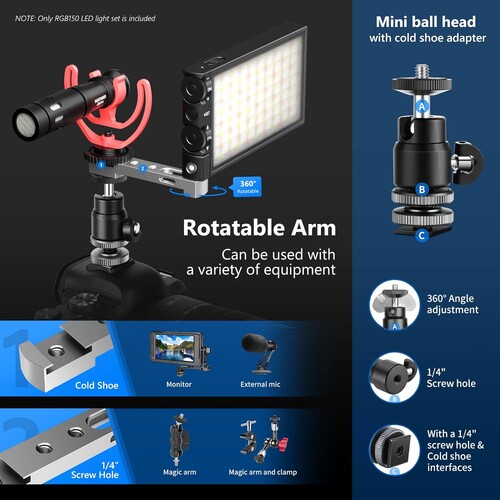 Kaiseberg M1 RGB Mini Mobil Video Işığı
