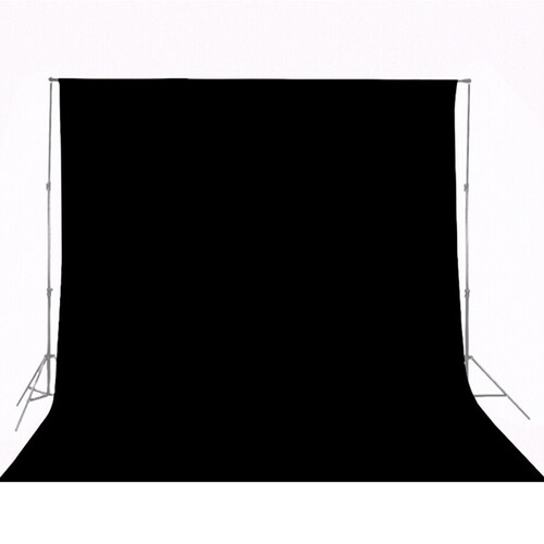 Kaiseberg Siyah Kumaş Fon Sistemi 3x6m (Fon Standı Dahil)