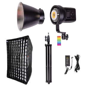 Kaiseberg - Kaiseberg SK-135FR RGB AIR Spotlight Işık 60x90 Softbox Set - Tekli Kit