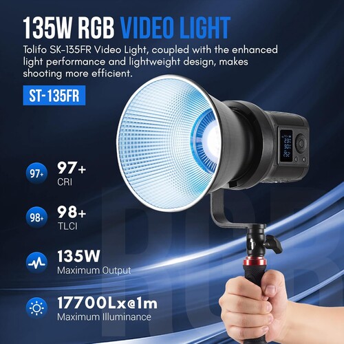 Kaiseberg SK-135FR RGB AIR Spotlight Işık 80cm Octagon Softbox Set - Tekli Kit