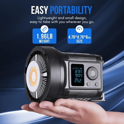 Kaiseberg SK-135FR RGB AIR Spotlight Işık 95cm Octagon Softbox Set - İkili Kit