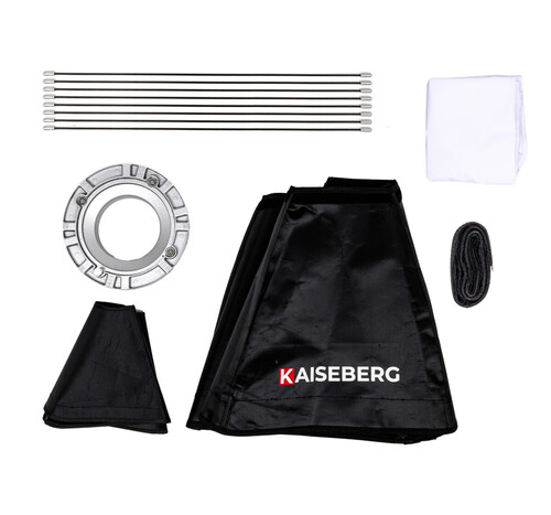 Kaiseberg SK-135FR RGB AIR Spotlight Işık 95cm Octagon Softbox Set - İkili Kit