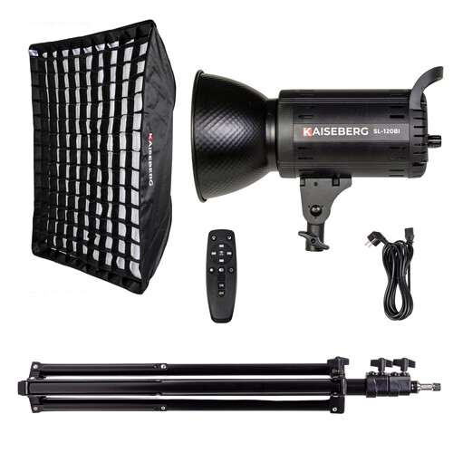 Kaiseberg SL-120BI 120W Bi-Color Led 60x90 Softbox Işık Seti - Tekli Kit