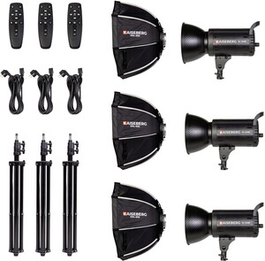 Kaiseberg - Kaiseberg SL-120BI 120W Bi-Color Profesyonel Çekim Işık Seti- Kit 3