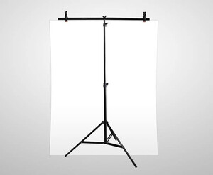 Kaiseberg - Kaiseberg Taşınabilir 100x200cm PVC Beyaz Fon (T Profil Stant Dahil)