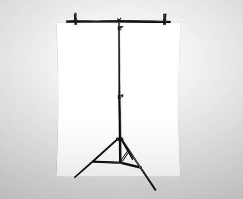 Kaiseberg Taşınabilir 100x200cm PVC Beyaz Fon (T Profil Stant Dahil)