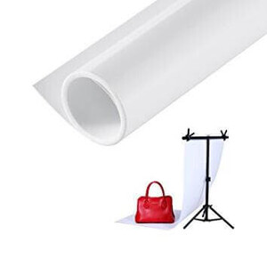 Kaiseberg Taşınabilir 100x200cm PVC Beyaz Fon (T Profil Stant Dahil) - Thumbnail