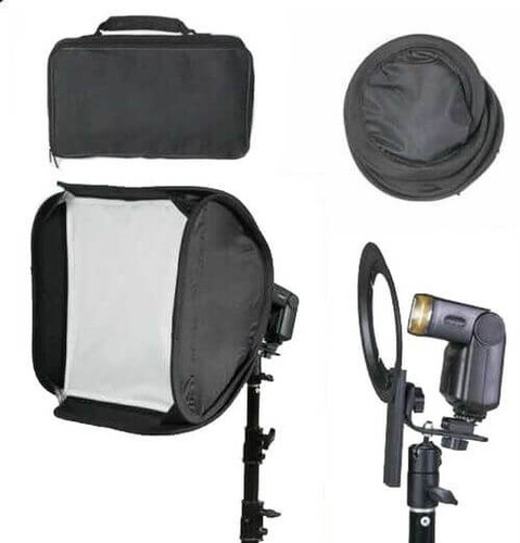 Kaiseberg Tepe Flaşı için Softbox Seti (40x40)