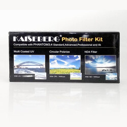 Kaiseberg Uv Polarize ND4 Phantom 3 ve Phantom 4 Filtre Kit - Thumbnail