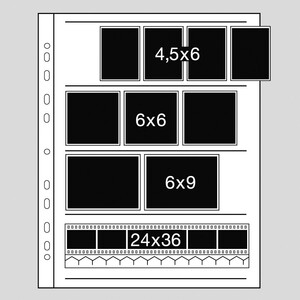 Kaiser Fototechnik - Kaiser Negatif Dosyalama Sayfaları 120 mm İçin (100) Pergamin (2610)​