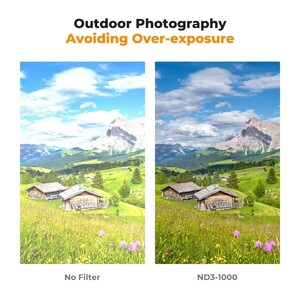 K&F 77mm Nano-D Serisi ND3-ND1000 Filtre (1.5-10 Stop) - Thumbnail