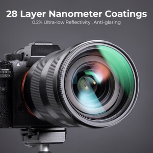 K&F - K&F Concept 112mm NANO-X MC-UV 28 Çok Katmanlı Kaplamaya sahip Koruma Filtresi 8K Ultra HD (1)