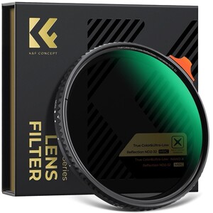 K&F - K&F Concept 58mm NANO-X ND2-32 (1-5 Stop) True Color Ultra Değişken Filtre