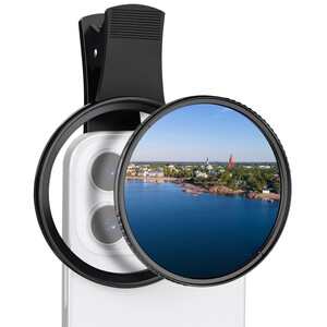 K&F - K&F Concept 67mm Klipsli CPL Telefon Kamera Lens Filtre Kiti