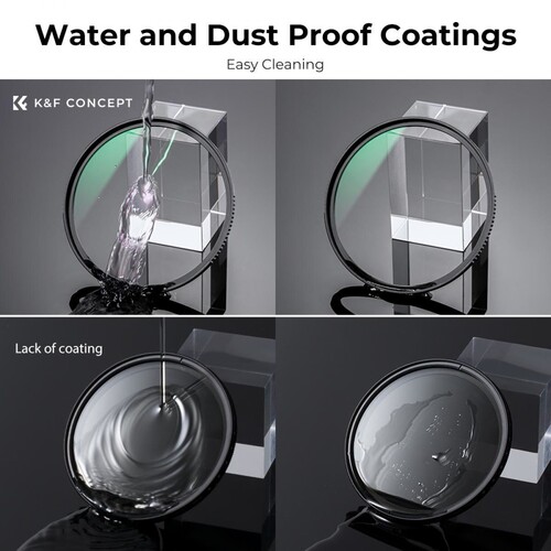K&F Concept 72mm NANO-X MCR MC-UV 28 Çok Katmanlı Kaplamaya sahip Koruma Filtresi 8K Ultra HD