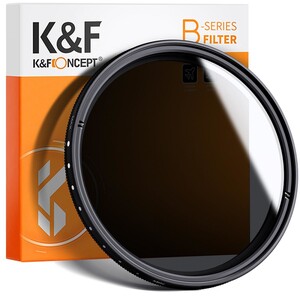K&F - K&F Concept 82mm B-SERIES ND2-ND400 (1 ile 9 Stop) ND Filtre