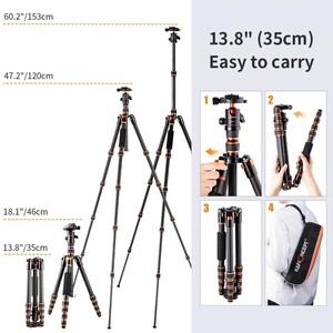 K&F Concept - K&F Concept BA225 Carbon Fiber Tripod Ball Head (KF09.077V1) (1)
