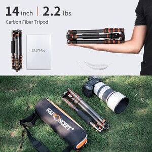 K&F Concept BA225 Carbon Fiber Tripod Ball Head (KF09.077V1) - Thumbnail