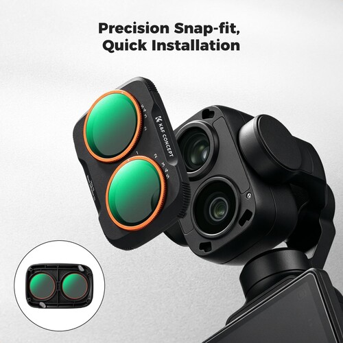 K&F Concept DJI Osmo Pocket 4P İçin Mist VND Filtre (ND2-32 & Black Mist 1/4)