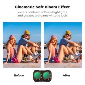 K&F Concept DJI Osmo Pocket 4P İçin Mist VND Filtre (ND2-32 & Black Mist 1/4) - Thumbnail