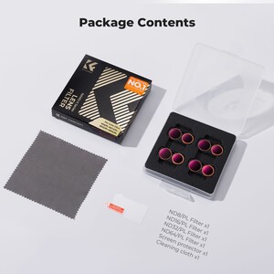 K&F Concept Insta360 Luna Ultra İçin 4 Parça ND/PL Filtre Seti (ND8/PL, ND16/PL, ND32/PL, ND64/PL) - Thumbnail