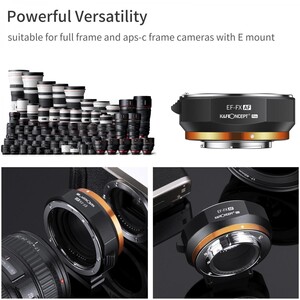K&F Concept KF06.465 Canon EF/EF-S to Fujifilm X Mount Adaptör - Thumbnail