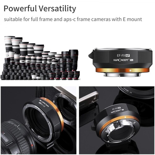 K&F Concept KF06.465 Canon EF/EF-S to Fujifilm X Mount Adaptör