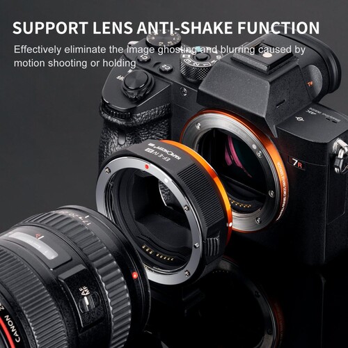 K&F Concept KF06.466 Canon EF/EF-S to Sony E Mount Adaptör