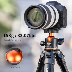 K&F Concept KF09105 Kompakt Tripod (SP4022M3) - Thumbnail