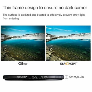 K&F Concept NANO-K SERIES 58mm HMC-CPL Filtre Ultra İnce Çok Kaplamalı - Thumbnail