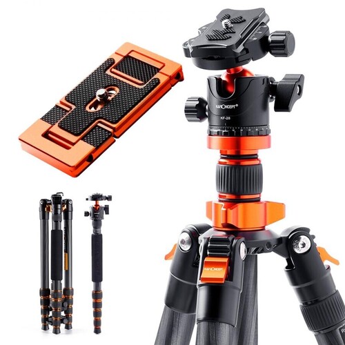 K&F Concept SA225C1 Carbon Fiber Tripod (KF09.094)