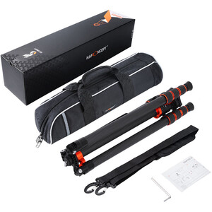 K&F Concept SA254C1 Profesyonel Carbon Fiber Tripod Kit (KF09.091) - Thumbnail