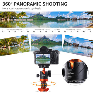 K&F Concept SA254M2 Alüminyum Tripod Ball Head Kit (KF09.089) - Thumbnail