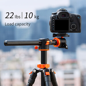 K&F Concept SA254T2 Hafif Kompakt Alüminyum Tripod (KF09.090) - Thumbnail