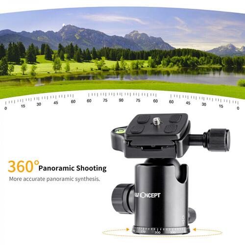 K&F Concept SA284C1 Ball Head Tripod/Monopod Kit (KF09.095)