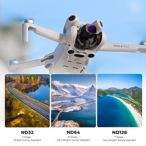 K&F DJI Mini 4 Pro Filtre Kiti 6'lı Paket (CPL + ND8 + ND16 + ND32 + ND64 + ND128) - Thumbnail