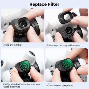 K&F DJI Mini 4 Pro UV Filtresi - Thumbnail