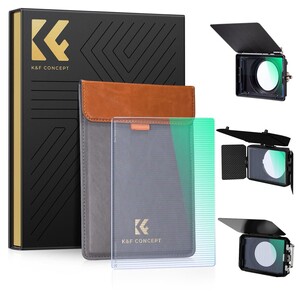 K&F NANO-X Mavi Çizgi 4x5.65 Filtre Tilta ve SmallRig ve Diğer Matbox ile Uyumlu 4mm HD Optik Cam - Thumbnail