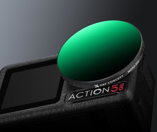 K&F ND32-512 DJI Osmo Action 5 Pro/Osmo Action 4/Osmo Action 3 ile Uyumlu Değişken Filtre