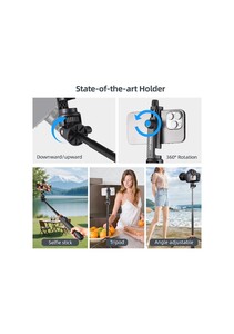 Kingjoy M080 Selfi Monopod Kablosuz Uzaktan Kumanda ile - Thumbnail