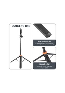 Kingjoy M080 Selfi Monopod Kablosuz Uzaktan Kumanda ile - Thumbnail