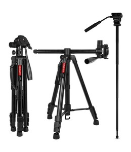 Kingjoy VT-890H6 Video Kamera için Deve Boyu Tripod - Thumbnail