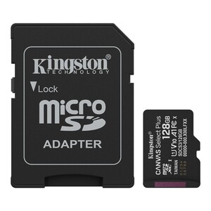 Kingston 128GB microSDXC Canvas Select Plus Gen3 150MB/s A1 + Adaptör - Thumbnail