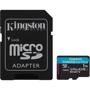 Kingston - Kingston 1TB microSDXC Canvas Go! Plus Gen4 200MB/s A2 U3 V30 + Adaptör (1)