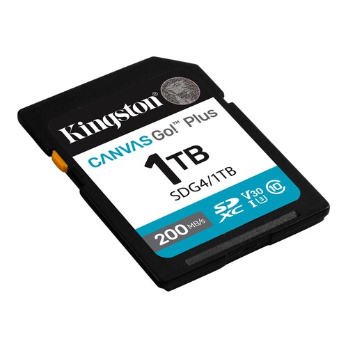 Kingston 1TB SDXC Canvas Go! Plus Gen4 200MB/s C10 UHS-I U3 V30