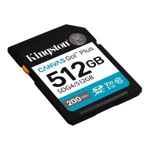 Kingston - Kingston 512GB SDXC Canvas Go! Plus Gen4 200MB/s C10 UHS-I U3 V30 (1)